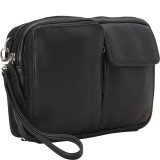 Top Zip Multi Compartment Organizer Wristlet