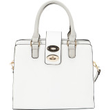 Edrie Triple Compartment Satchel Bag