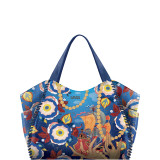 Large Shoulder Tote with Side Pockets