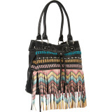 Fringe Concealed Handgun Hobo Bag