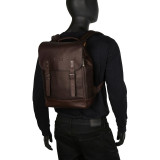 Sleek Computer Pack-er Colombian Leather Computer Backpack