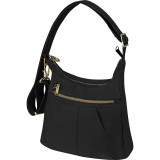 Anti-Theft Signature Top Zip Shoulder Bag