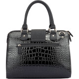 Structured Satchel with Zip Top Closure