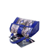 Patent Faux Leather Fold-Over Lock Tote