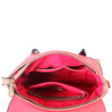 Three Tone Faux Leather Handbag