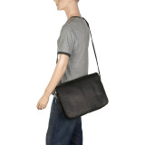Flap Over Laptop Messenger w/ Back Trolley Pocket