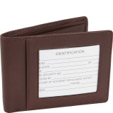 RFID Blocking Double ID Flat Fold Wallet