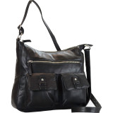 Leather 2 Front Pockets Hobo