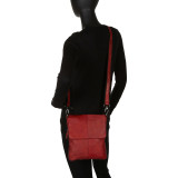 Pompei Expandable Cross Body Bag-Leather