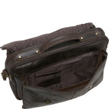 Distressed Leather Flap Over Brief