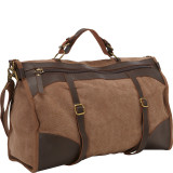 Canvas Weekend Duffle w/Leather Accent