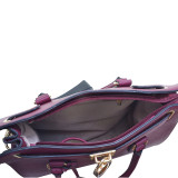 Large Saffiano Leather Tote with Chain Shoulder Strap