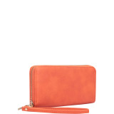 Zip Around Emblem Wallet