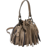 Fringe Drawstring Crossbody