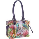 Hand Painted Large Drawstring Shopper