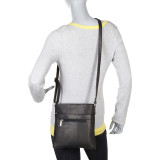 Vaquetta Triple Zip Crossbody Bag