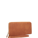 Zip Around Emblem Wallet