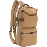 Slim Long Shape Cotton Canvas Backpack