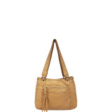 Pearlized Washed Satchel