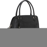 N/S Top Zip ShoulderBag with Twin Handle Strap
