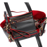 Two in One Double Tassel and Studded Tote