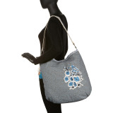 Cotton Floral Print Shoulder Bag