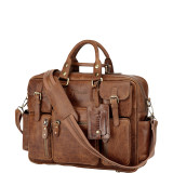 Vicenzo Signature Full Grain Leather Briefcase