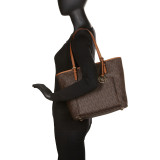 Jet Set Large Top Zip Snap Pocket Tote