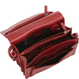 Full Flap Multi Compartment Organizer Shoulder Bag