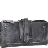 Crackle Double Zip Wallet