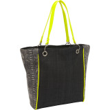 Faux Snake Paper Straw Tote