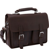 16" Pro Leather Laptop Briefcase
