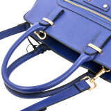 Saffianon Medium Satchel with Shoulder Strap