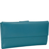 Leather Wallet with 1/2 Flap & Tab