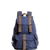Large Washed Canvas Backpack