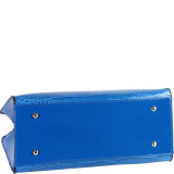 Faux-leather Double-handle Handbag