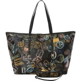 Bon Voyage Passport Print Large Tote