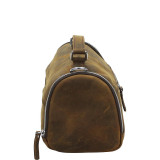 11" Mini Leather Duffle Handbag