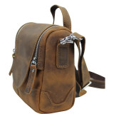 7.5" Leather Satchel Bag