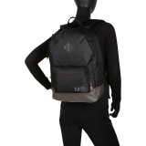 Black Tone on Tone Large Backpack