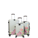 Flower Bloom 3-piece Lightweight Hardside Spinner Luggage Set