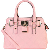 Women's Multicolor Faux-leather Front Lock Decoration Small Mini Shell-shape Top-handle Handbag