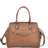 Saffianon Medium Satchel with Shoulder Strap