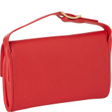 Josefa Leather Flap Clutch