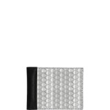 RFID Slimline Billfold W/ Coin Pouch, Triangle Texture