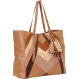 Patchwork Tote With Tassel