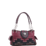 Laurie Western Satchel Handbag