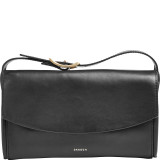 Josefa Leather Flap Clutch