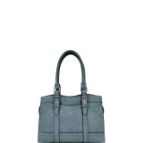 Nubuck Zip Top Tote