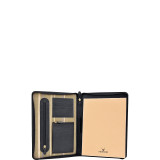 Charles Leather Portfolio Padfolio with Handmade Paper Notebook